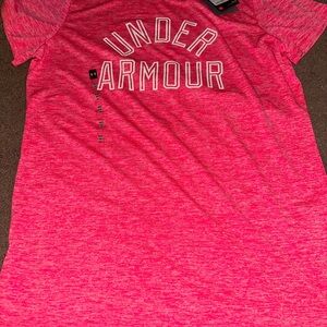 NWT Under Armour Pink Tee